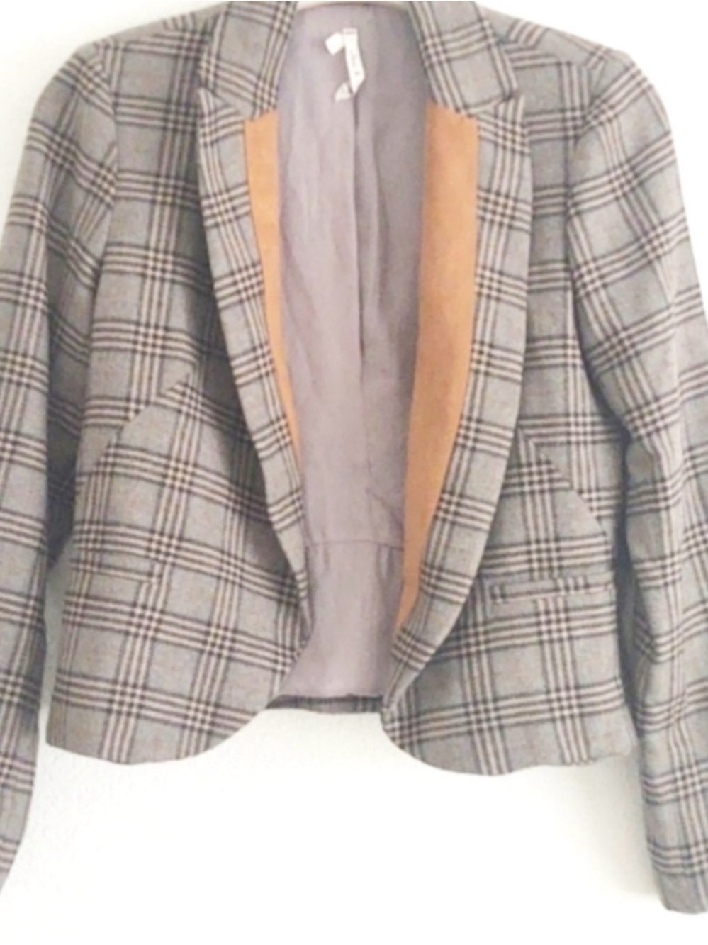 Willow & Clay Plaid Wool Blend Blazer M